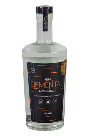 botella gin elemental dry